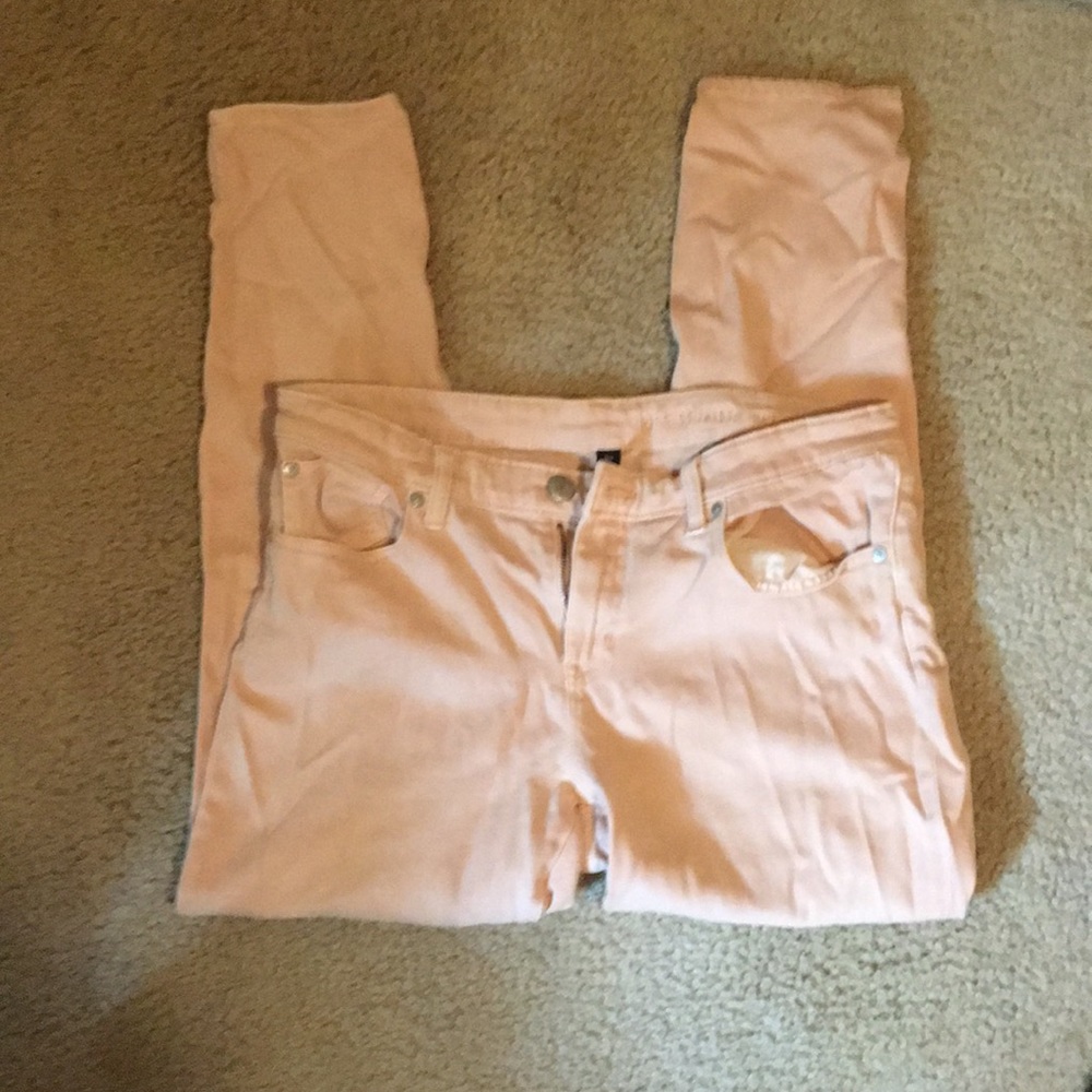 Pink Gap Super Skinny Jeans 12